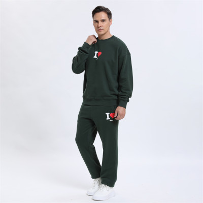 Custom Oversize Crew Sweatshirts Sweatsuits manufacturer | Loose Heavyweight Tracksuits suppliers