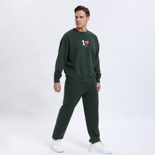 Custom Oversize Crew Sweatshirts Sweatsuits manufacturer | Loose Heavyweight Tracksuits suppliers