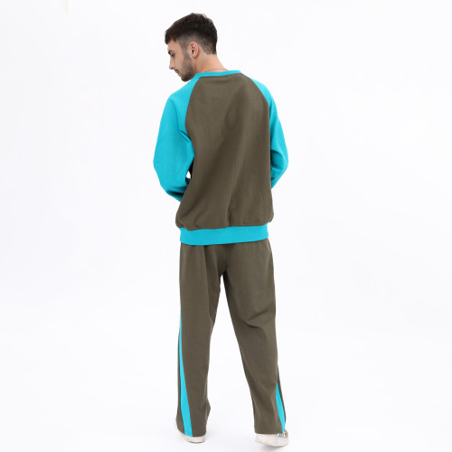 Cotton Custom Embroidery Tracksuit Manufacturer | Fleece Oversized Patchwork Tracksuits Supplier