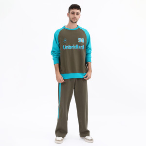 Cotton Custom Embroidery Tracksuit Manufacturer | Fleece Oversized Patchwork Tracksuits Supplier