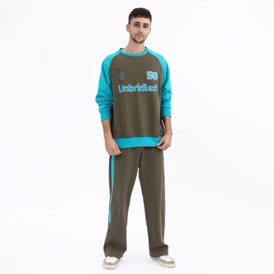 Cotton Custom Embroidery Tracksuit Manufacturer | Fleece Oversized Patchwork Tracksuits Supplier