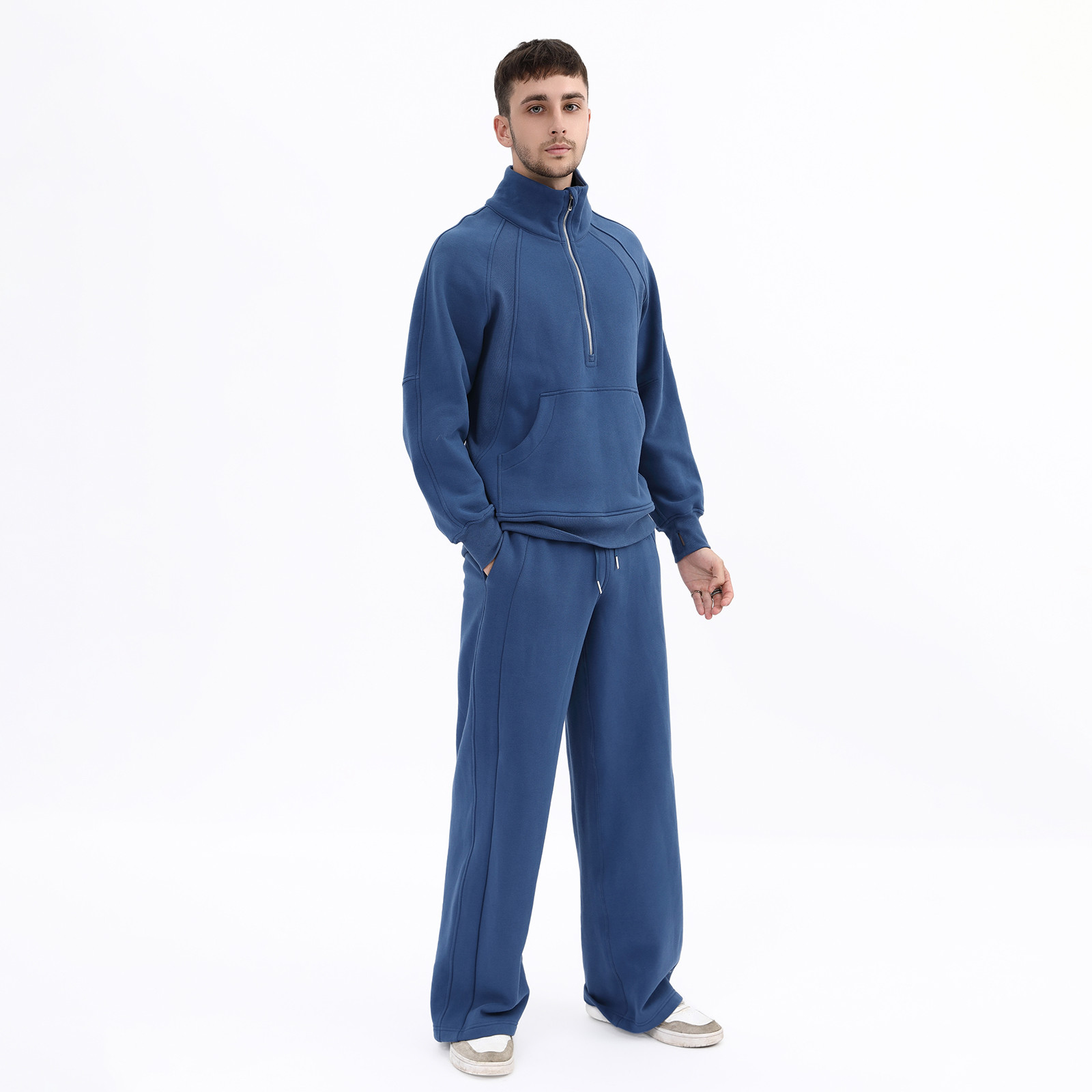 Half Zip Hoodie Set Tracksuit Manufacturer