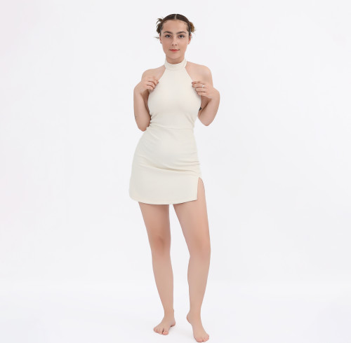 Custom Women Halter Workout Dress with Shorts Manufacturer | Golf 2 in1 Active Dresses suppliers