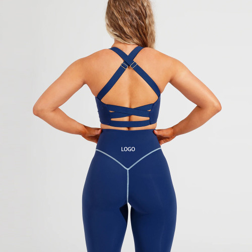 Custom Sports Bra Activewear Yoga Sets Manufacturer | 2 pcs Fitness Suit Gym Wear suppliers