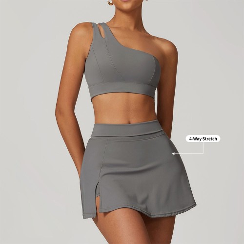 Quick Dry Nylon Short Skirt Manufacturer | Fitness Workout Tennis Skirt Set For Women suppliers