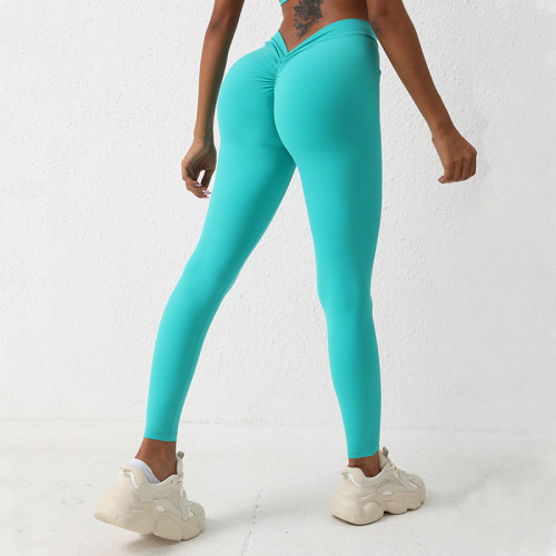 Womens Cross Waist Workout Leggings Manufacturer |  Yoga Athletic Fitness Leggings suppliers