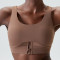 Active Sexy Zip Front Sport Bra Top supplier | Custom High Impact Fitness Training Sports Bra Vendor