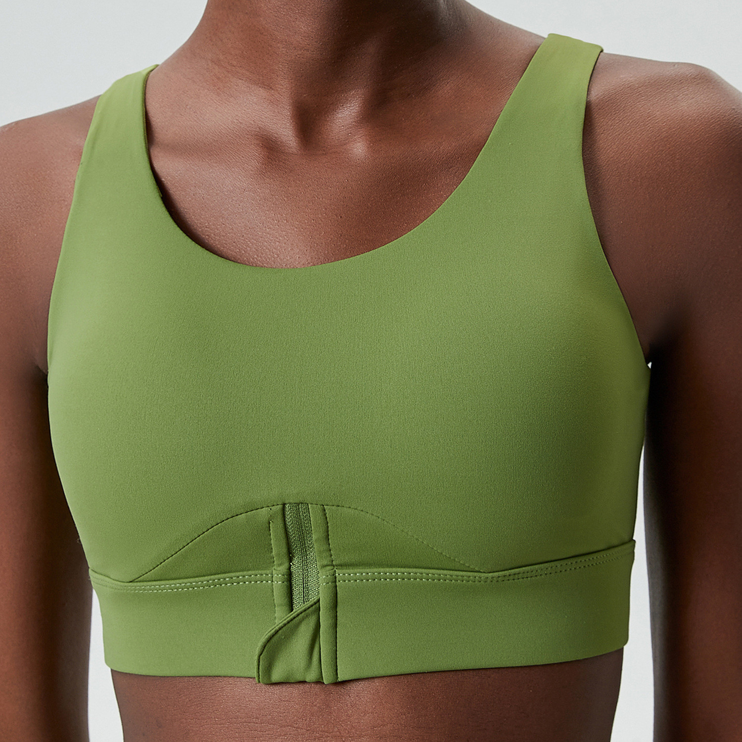 Zip Front Sport Bra Top supplier