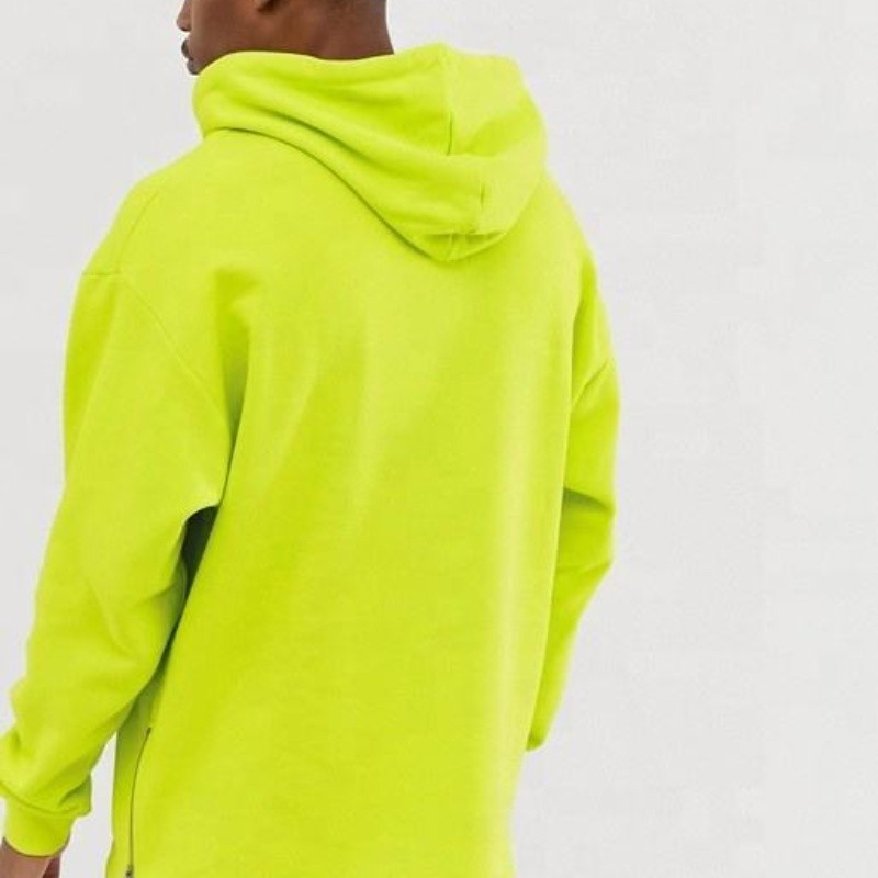 Neon hoodie With Zipper Hoodies manufacturer |