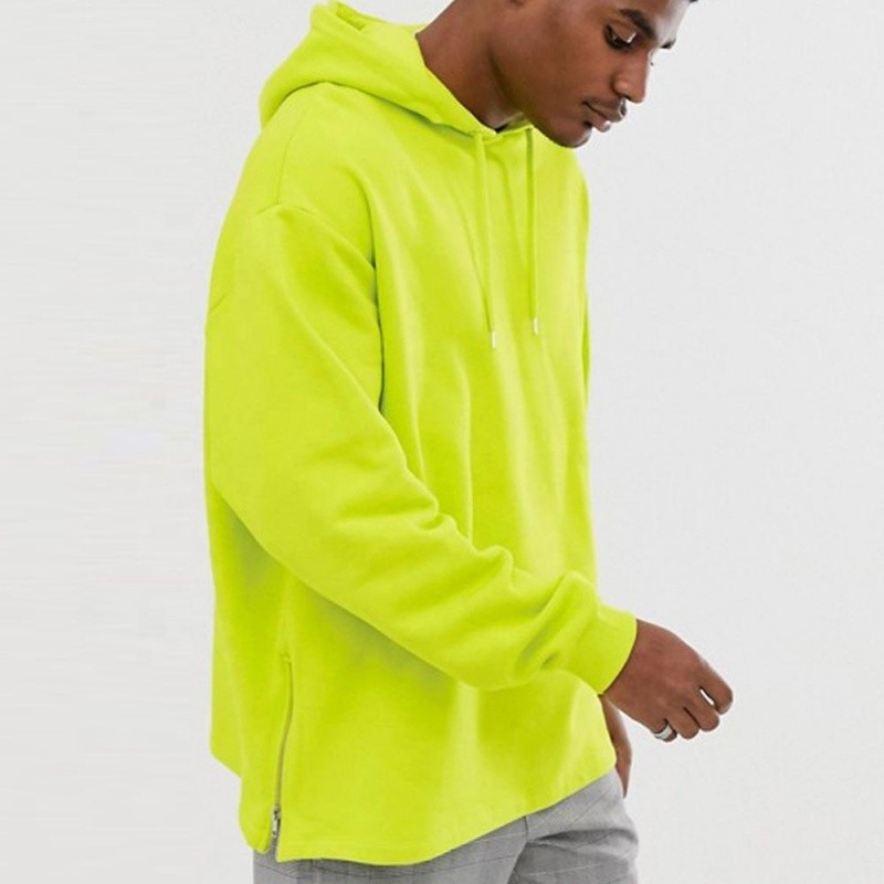 Neon hoodie With Zipper Hoodies manufacturer |