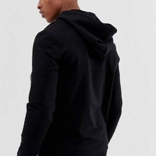 Custom Cotton Zipper pocket Hoodies manufacturer | High Quality Plain Oversized hoodies