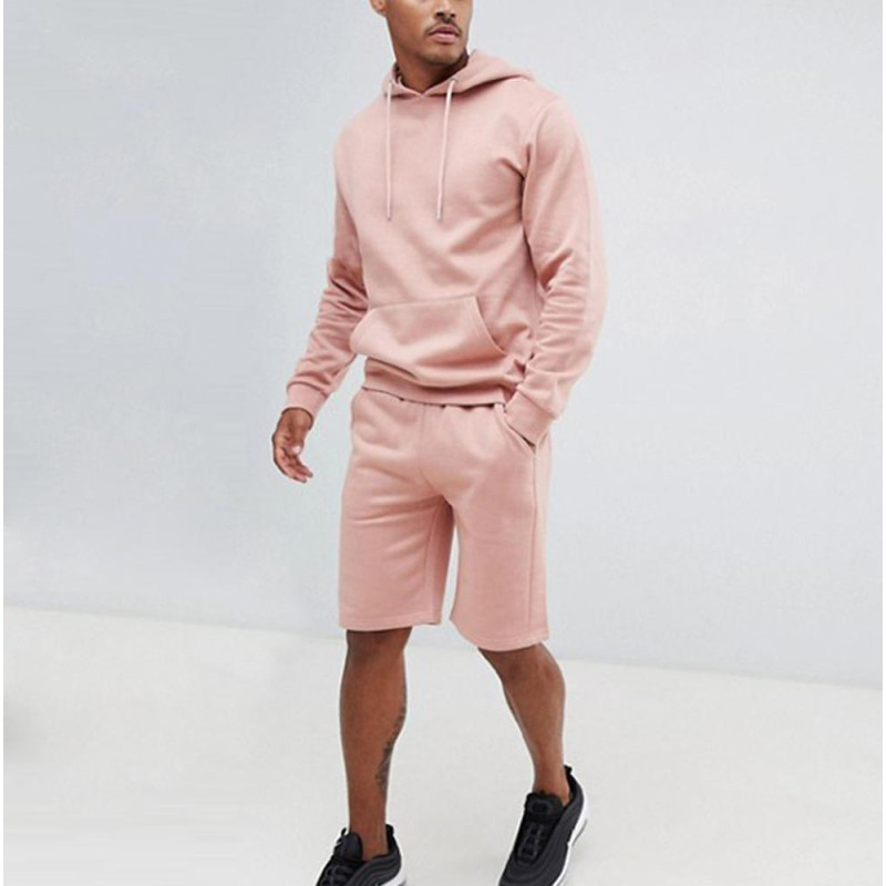 Sports Tracksuit Short Set Manufacturer |  Custom Logo Plain Men Tracksuit Sweatsuit Supplier