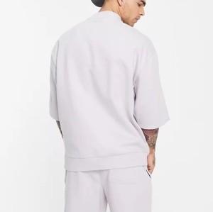 Heavy Weight Cotton Oversized T shirt Manufacturer |  Custom 2 Piece Short Sets Sweatsuit Supplier