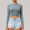 Long Sleeved Yoga T shirt Manufacturer | Gym Wear Stretch Workout Clothes  Manufacturer