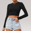 Long Sleeved Yoga T shirt Manufacturer | Gym Wear Stretch Workout Clothes  Manufacturer
