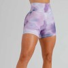 Custom High Waist Tie-dye Gym Shorts Manufacturer | Women Women Running Sport Shorts Supplier