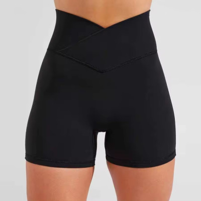 Custom V Shape Sports Shorts Manufacturer | Women Outdoor Hip Lift Scrunch Butt Shorts Supplier