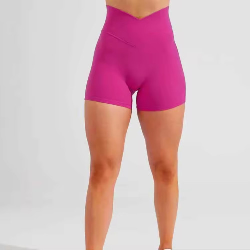 Custom V Shape Sports Shorts Manufacturer | Women Outdoor Hip Lift Scrunch Butt Shorts Supplier