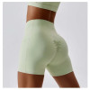 Custom High Waist Butt Lifting Shorts Manufacturer | Women Women Elastic Yoga Shorts Supplier