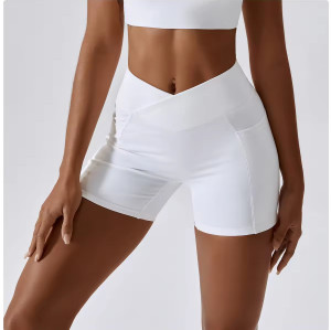 Custom High Waist Butt Lifting Shorts Manufacturer | Women Women Elastic Yoga Shorts Supplier
