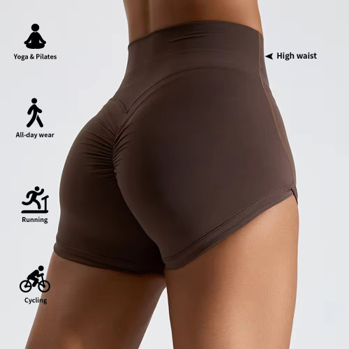 Custom Crossed Back Pleated V Neckline Shorts Manufacturer | Athletic Running Shorts Shorts Supplier