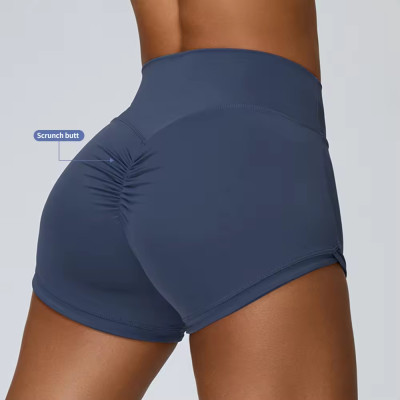 Custom Crossed Back Pleated V Neckline Shorts Manufacturer | Athletic Running Shorts Shorts Supplier