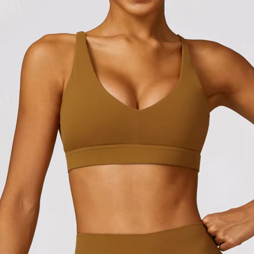 Athletic Running Shock Absorbing Sports Top supplier | Custom High Compression Fitness Bra Vendor