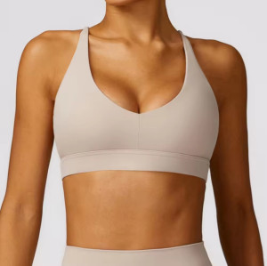 Athletic Running Shock Absorbing Sports Top supplier | Custom High Compression Fitness Bra Vendor