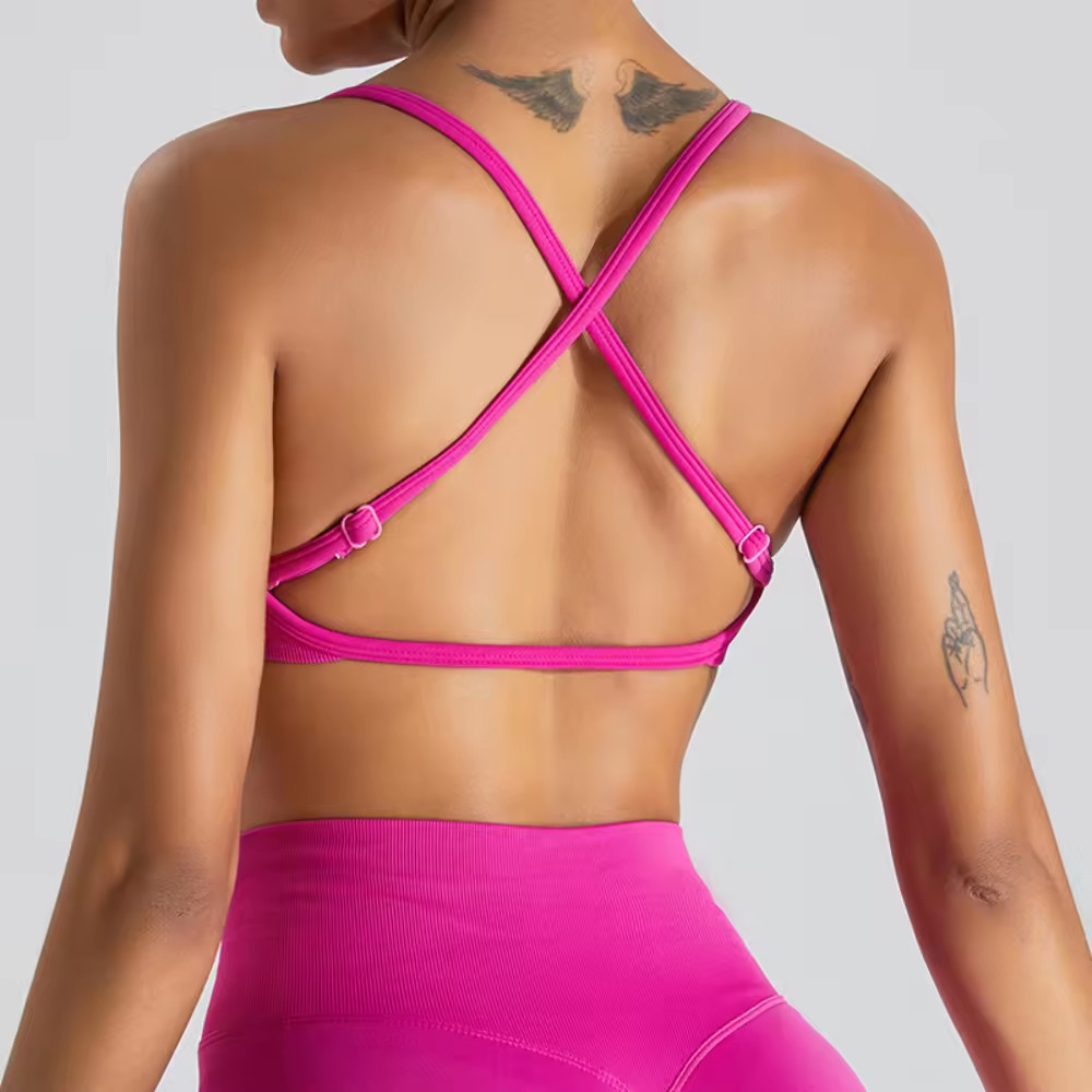 Crossover Back Sports Bra supplier 