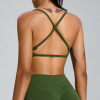 Sexy Yoga Fitness Top Crossover Back Sports Bra supplier | Custom Running Sports Bra Vendor