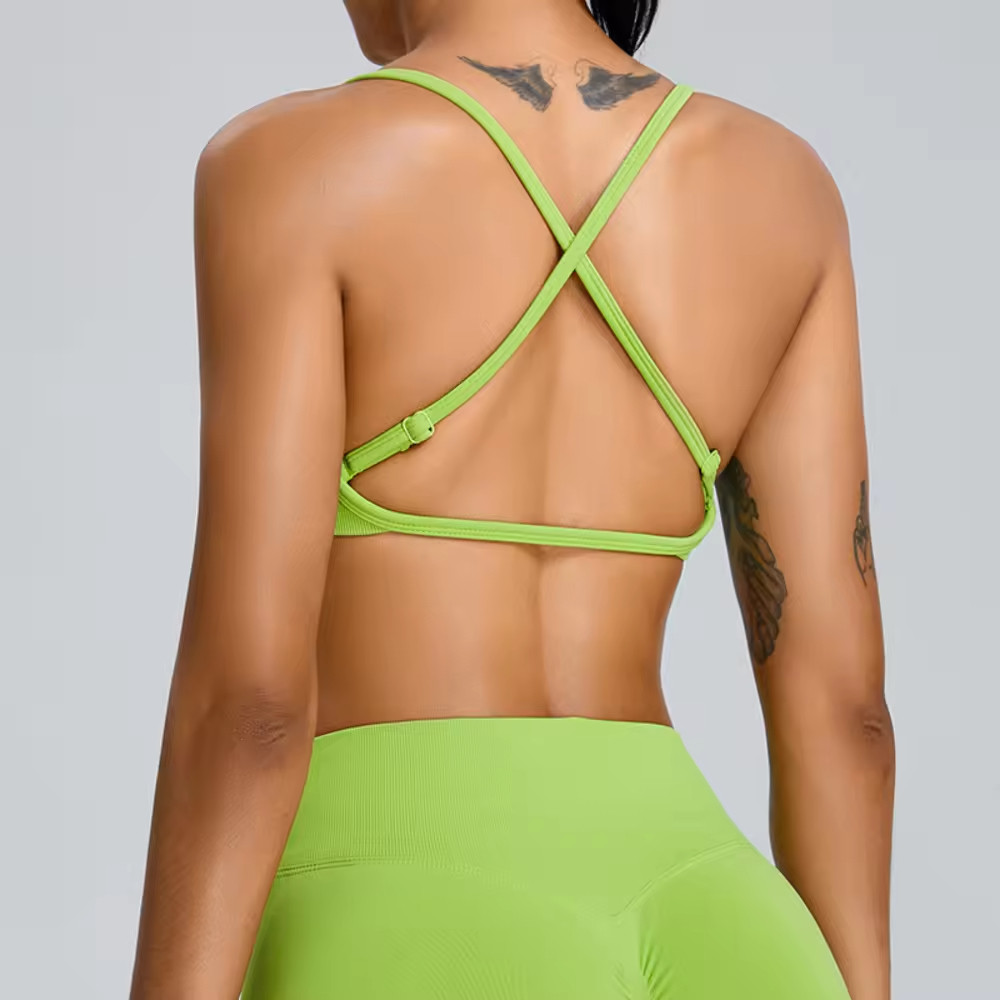 Crossover Back Sports Bra supplier 