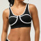 Sexy Yoga Fitness Color Blocked Sports Bra supplier | Custom Activities Open Back Sports Bra Vendor