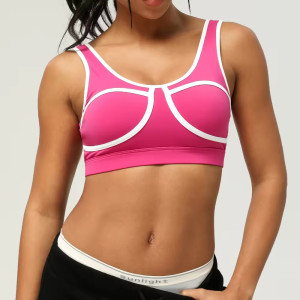 Sexy Yoga Fitness Color Blocked Sports Bra supplier | Custom Activities Open Back Sports Bra Vendor