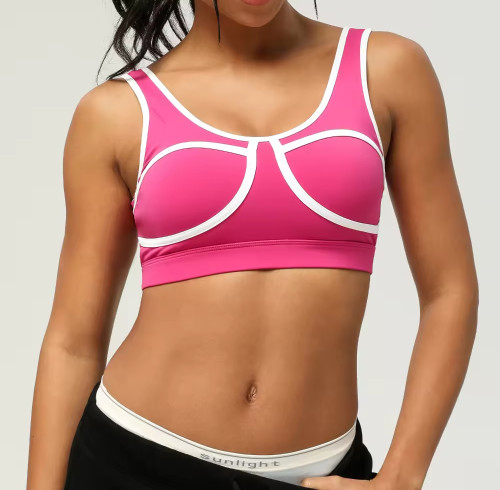 Fornecedor de sutiã esportivo sexy para ioga e fitness com blocos de cores | Fornecedor de sutiã esportivo com costas abertas para atividades personalizadas