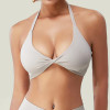 Sexy Women Halter Straps Sports Bra supplier | Custom Activities  Backless Sports Bra Vendor