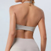 Sexy Women Halter Straps Sports Bra supplier | Custom Activities  Backless Sports Bra Vendor