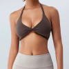 Sexy Women Halter Straps Sports Bra supplier | Custom Activities  Backless Sports Bra Vendor