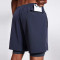 Athletic Double-Layer Running Shorts Manufacturers 丨Sportswear Open Pocket Shorts factory