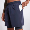 Athletic Double-Layer Running Shorts Manufacturers 丨Sportswear Open Pocket Shorts factory
