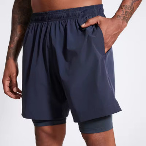 Athletic Double-Layer Running Shorts Manufacturers 丨Sportswear Open Pocket Shorts factory