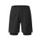 Athletic Double-Layer Running Shorts Manufacturers 丨Sportswear Open Pocket Shorts factory