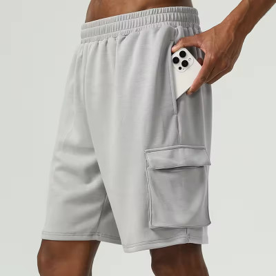 Breathable Sports Big Pocket Shorts Manufacturers丨Cotton Polyester Gym Shorts factory