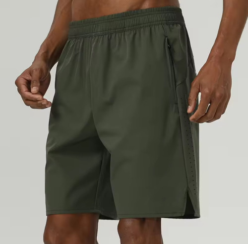 Breathable Army Green Sports Pocket Shorts Manufacturers丨 Exercise Half Shorts factory