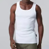 Custom Men Gym Ribbed Tank Top Manufacturers丨 Running Compression Athletic Stringer factory