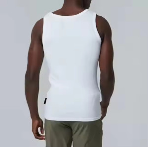 Custom Men Gym Ribbed Tank Top Manufacturers丨 Running Compression Athletic Stringer factory
