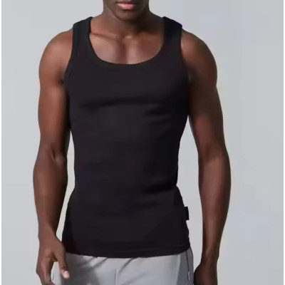 Custom Men Gym Ribbed Tank Top Manufacturers丨 Running Compression Athletic Stringer factory