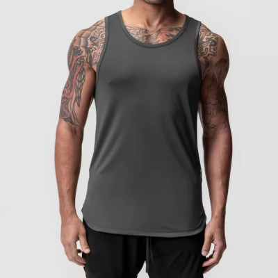 Custom Men's Cotton Tank Top Manufacturers丨 Gym Compression Athletic Stringer factory