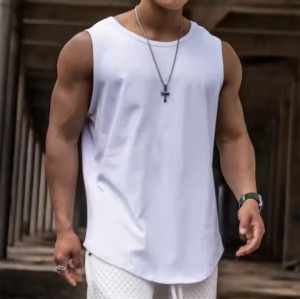Custom Men's Cotton Sleeveless Tank Top Manufacturers丨 Gym Compression Blank Tank Top factory