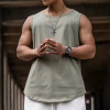Custom Men's Cotton Sleeveless Tank Top Manufacturers丨 Gym Compression Blank Tank Top factory