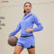 3 Piece Sport Wear Bonded Jackets Tracksuits Manufacturer |  Double Layer Running Shorts supplier